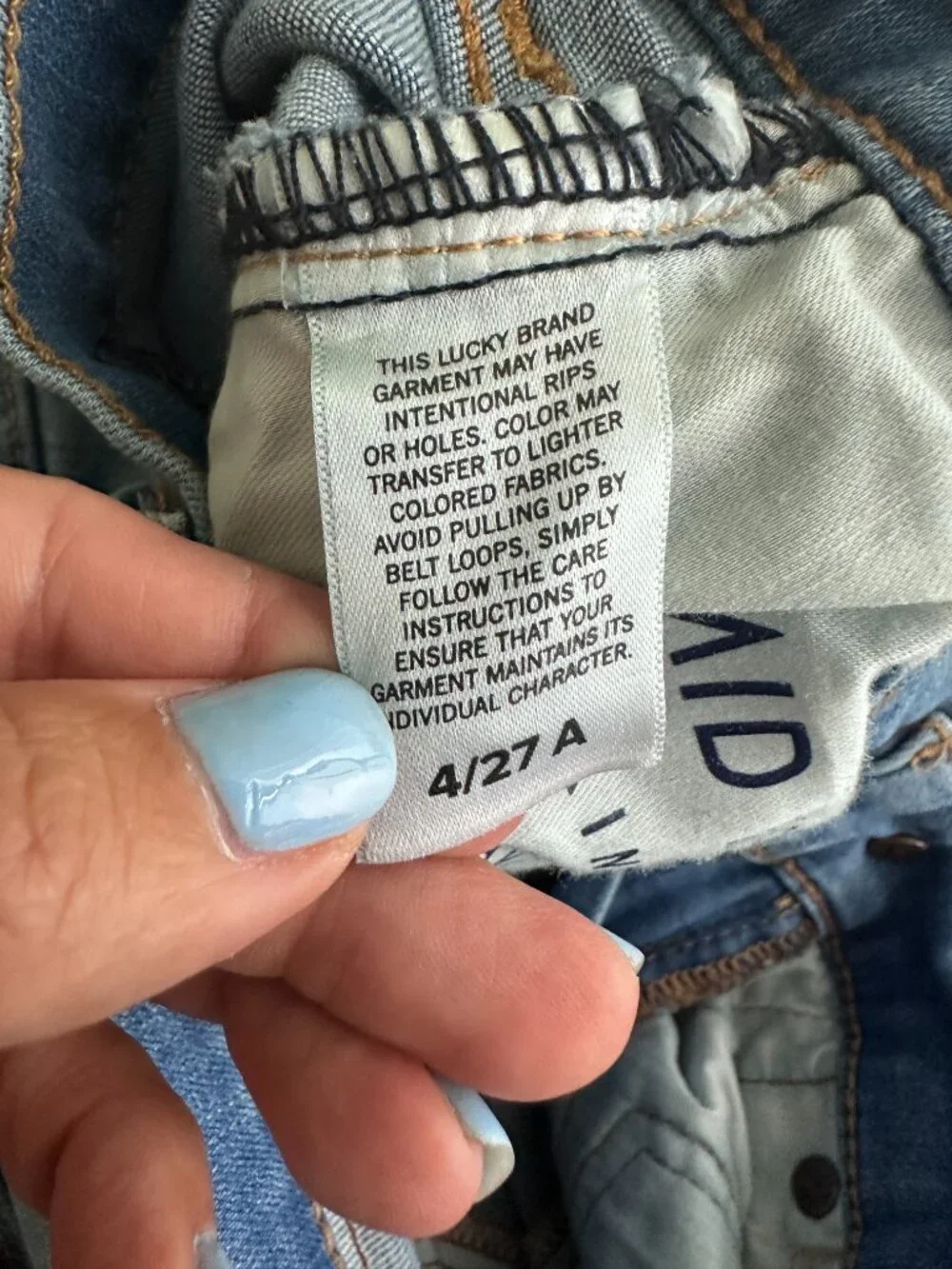 2/$30 Lucky Brand Midrise Ava Skinny Jeans Olancha Dest 4/ 27 #A1818